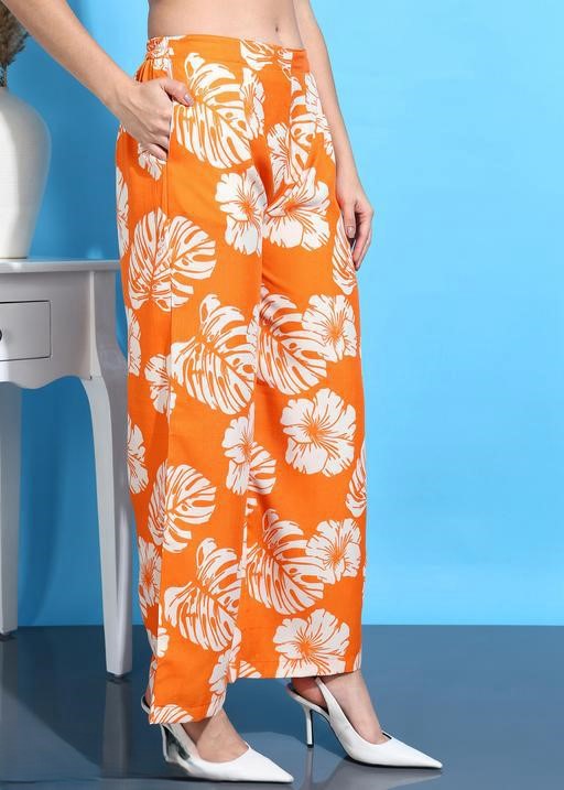 ORANGE AND WHITE FLORAL SHIRT STYLE COORDS