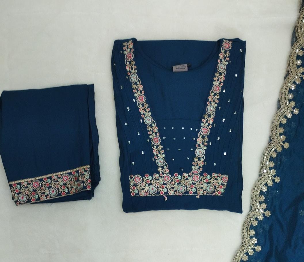 NAVY BLUE FESTIVE SOLIDS