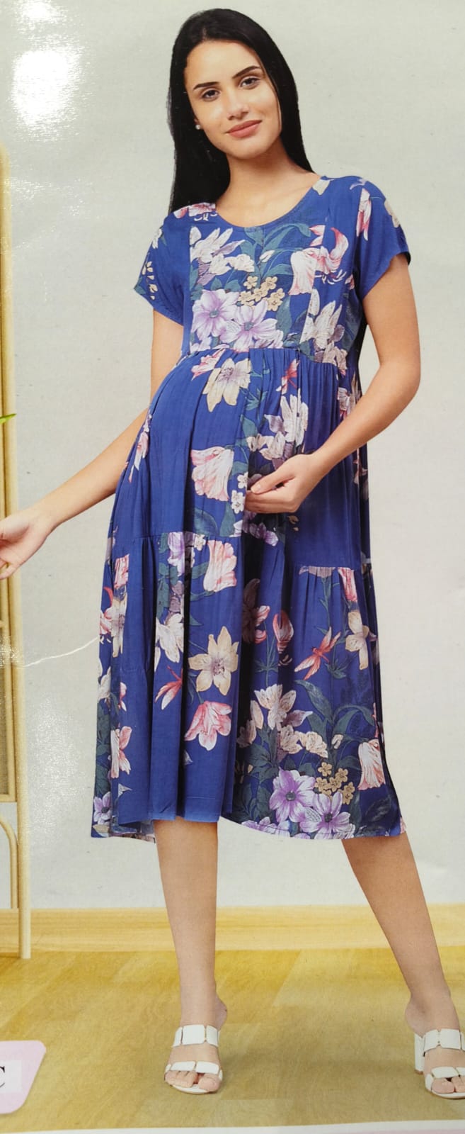 Rayon Maternity and feeding dress
