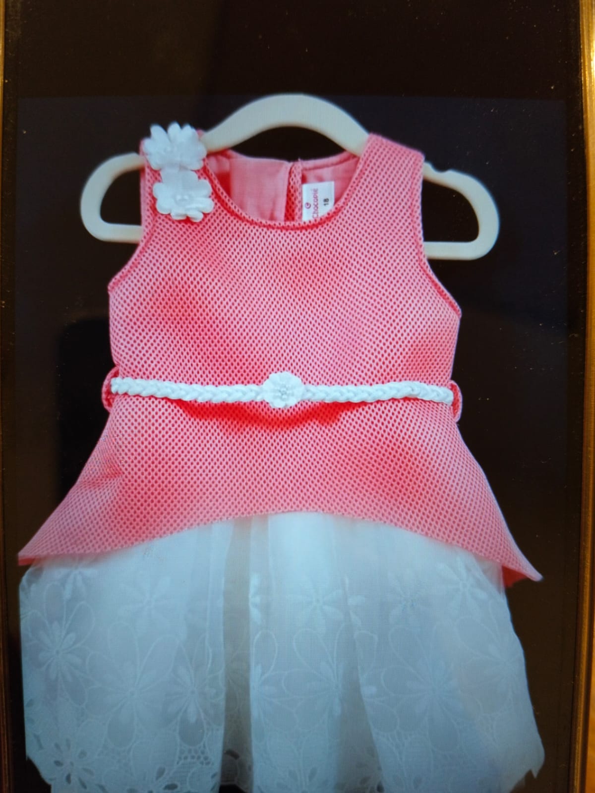 PEACH SLEEVELESS SCUBA DRESS