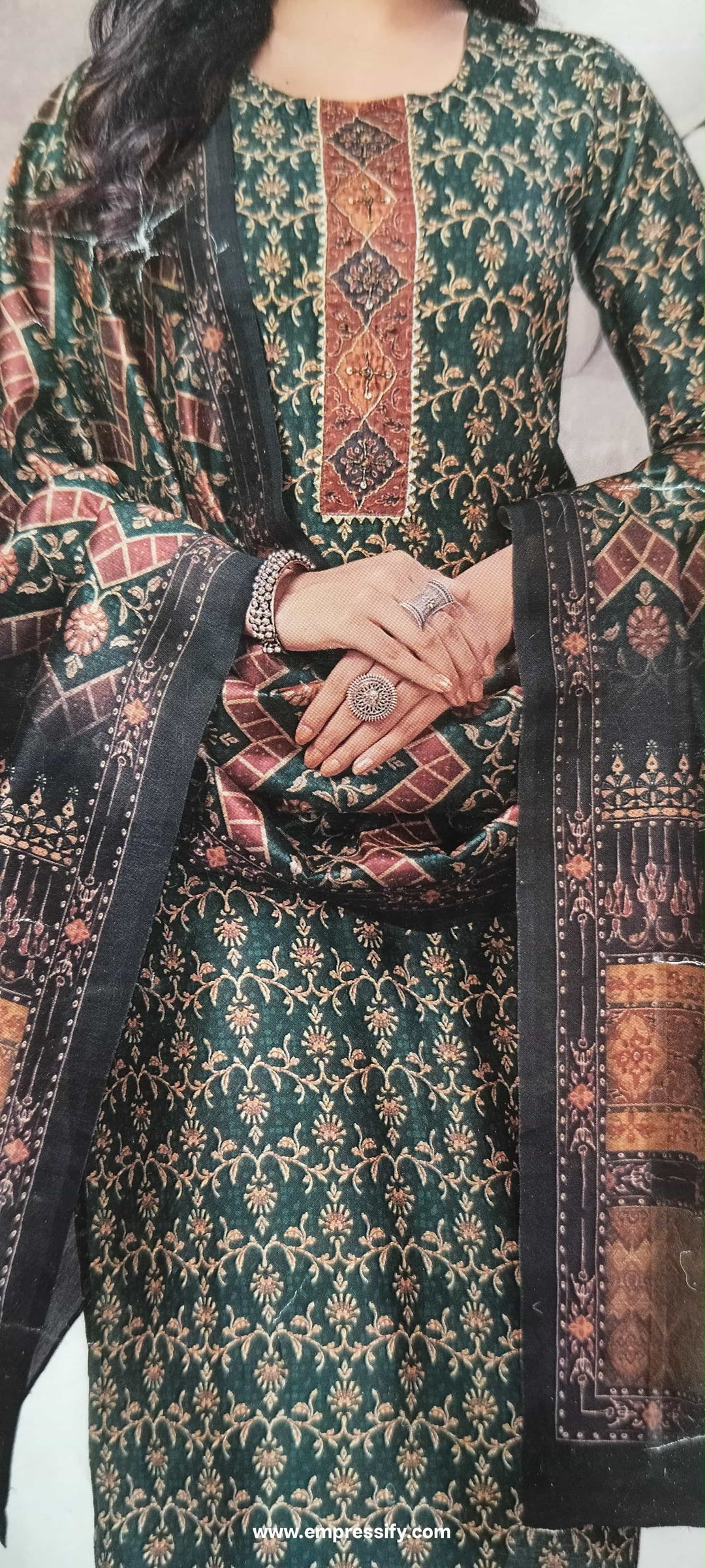 SILK GREEN FESTIVE KURTA SET