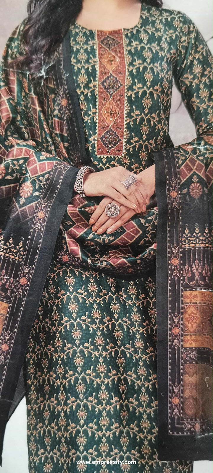 SILK GREEN FESTIVE KURTA SET