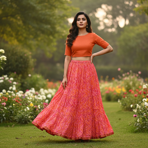 NAVRATRI CHANIYAS and INDO WESTERN skirts