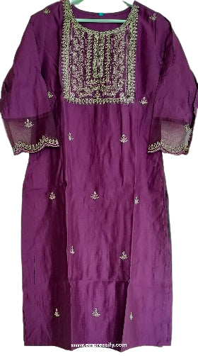 WOMENS FESTIVE KURTA SETS SILK
