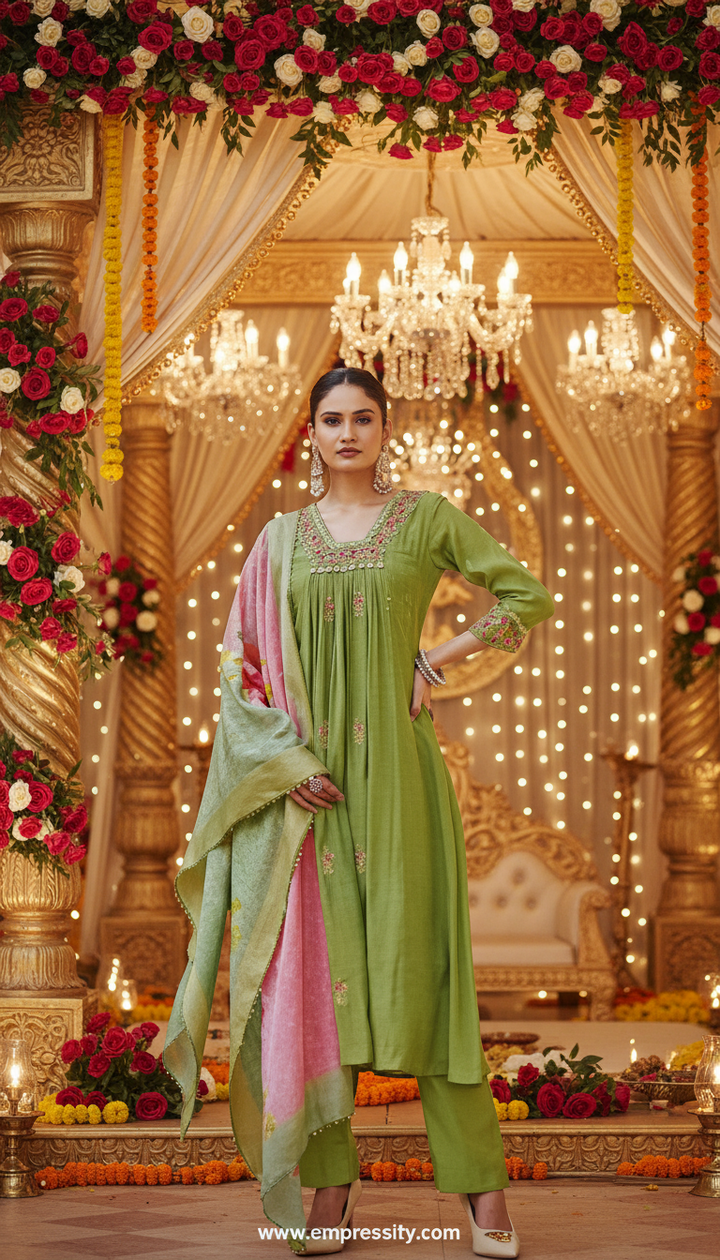 WOMENS FESTIVE KURTA SET