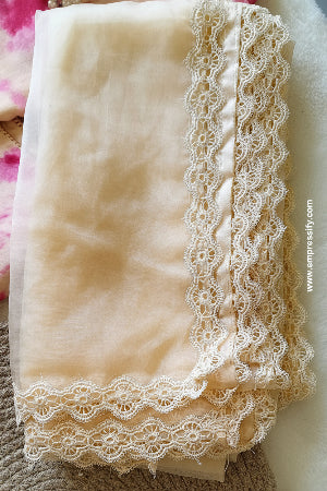 MUSLIN PEACH TIE AND DYE FESTIVE COORD SET