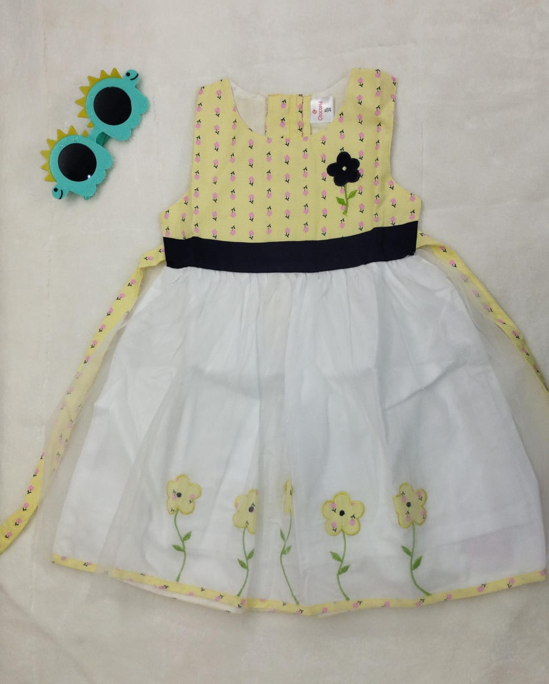 WHITE AND YELLOW  FROCKS