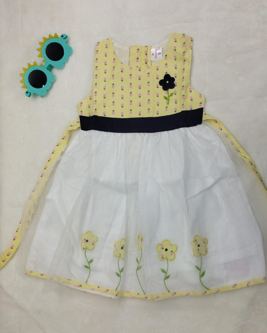 WHITE AND YELLOW  FROCKS