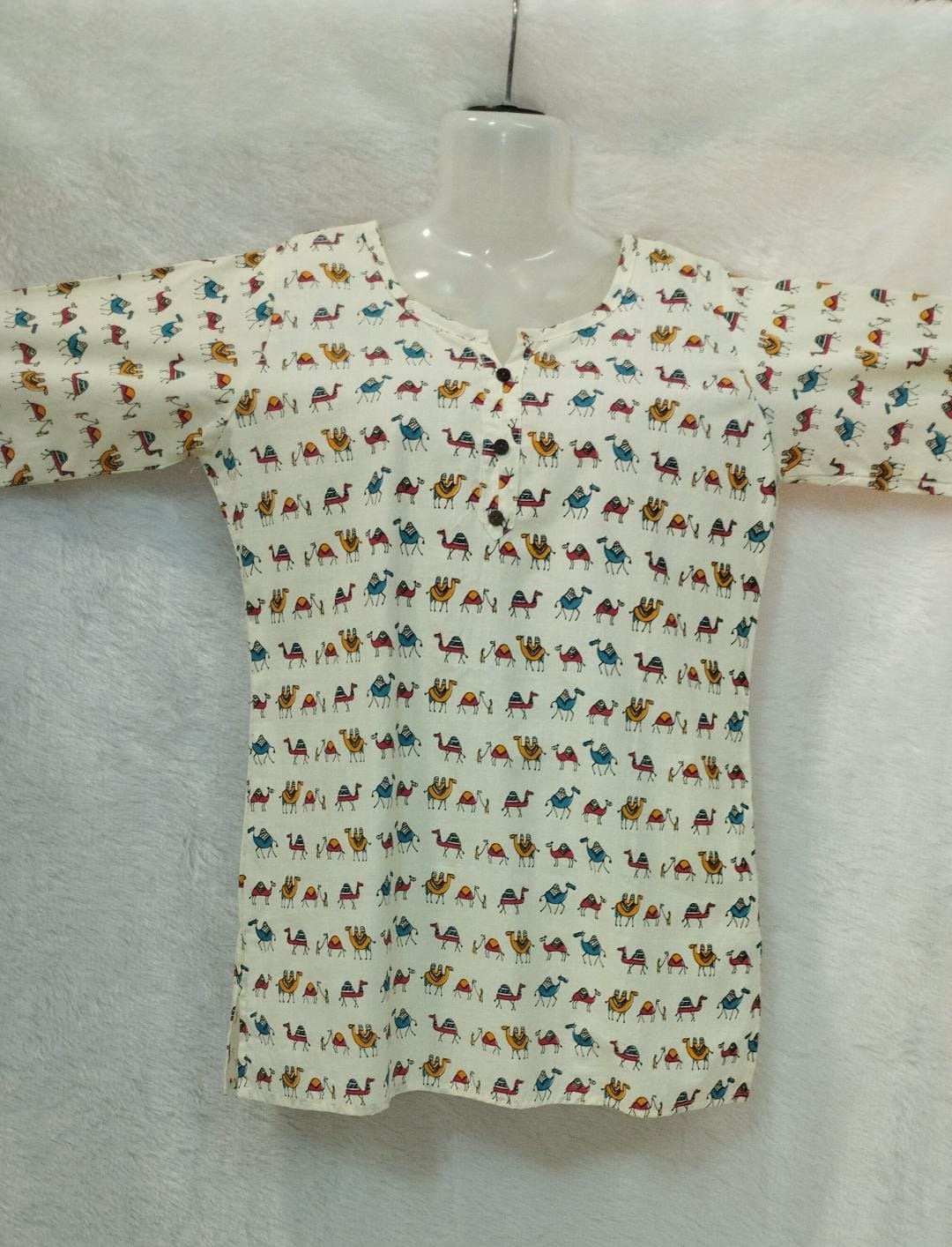 JAIPURI ANIMAL PRINT KURTI