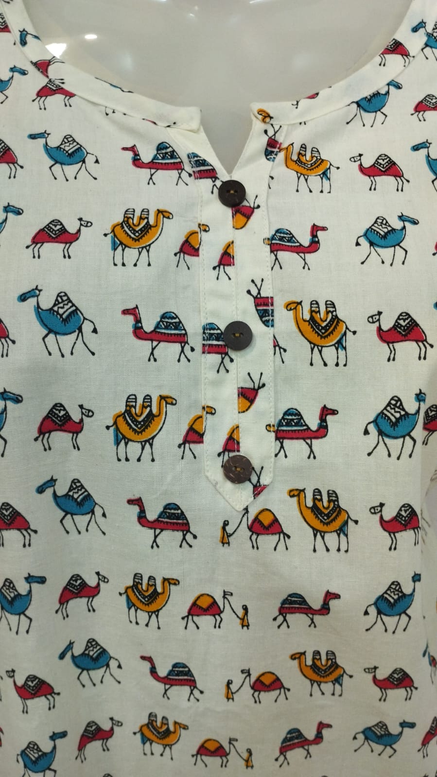 JAIPURI ANIMAL PRINT KURTI