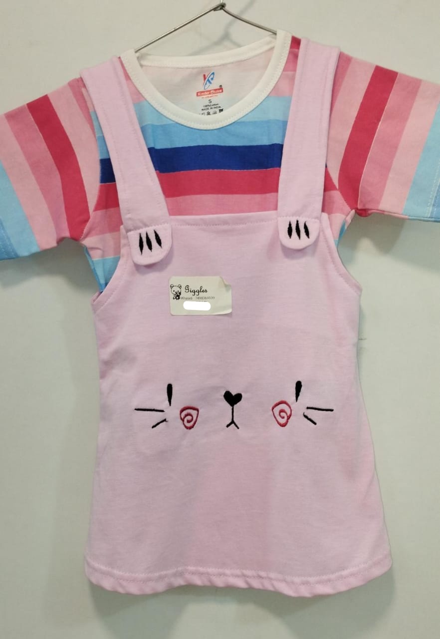 PINK PINAFORE DRESS