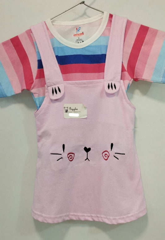 PINK PINAFORE DRESS