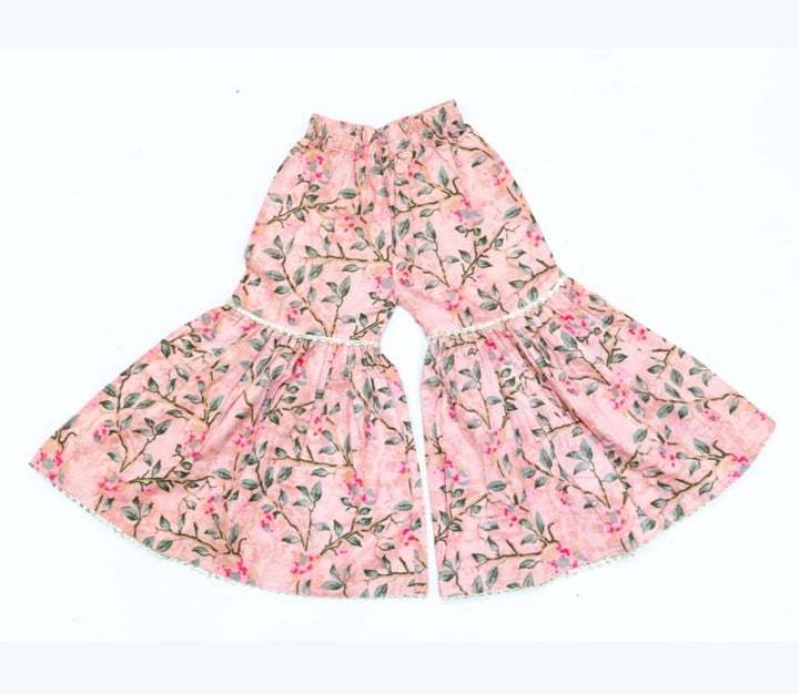 NUDE PINK KURTA AND SHARARA COORD